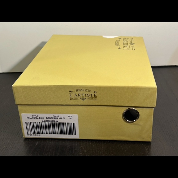 L'Artiste by Spring Step Leather Boots Fallinluv Bordeaux Size EU 38/US 7.5-8 - Picture 15 of 16